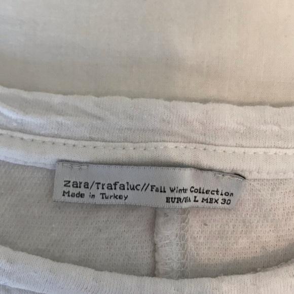 Zara textured long sleeve top - Picture 2 of 4